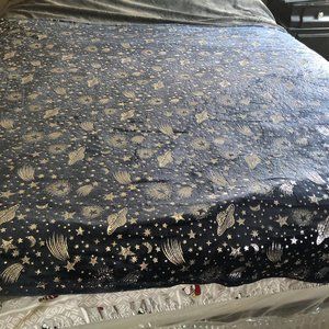 Berkshire Sliver Foil Stars and Planet Blanket